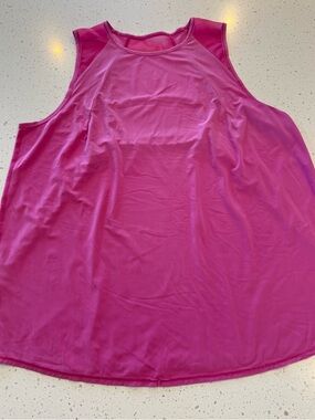 L Lululemon Tank Violet Sculpt Racerback Back Vent Yoga Womens Large Spandex
